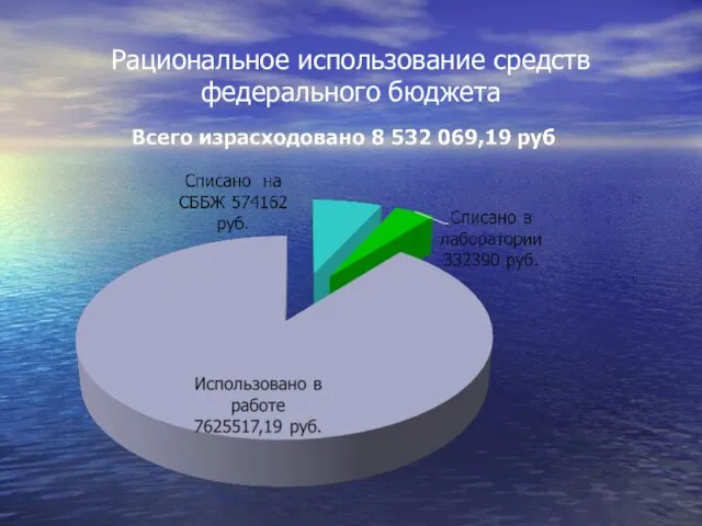 Рациональное использование средств федерального бюджета