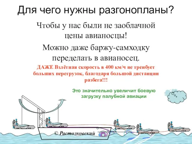 © Растолковский Для чего нужны разгонопланы? Чтобы у нас были не заоблачной