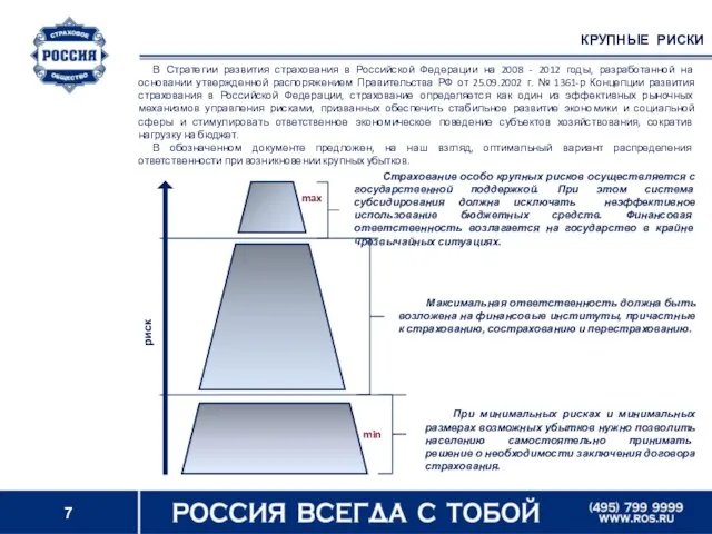 В Стратегии развития страхования в Российской Федерации на 2008 - 2012 годы,