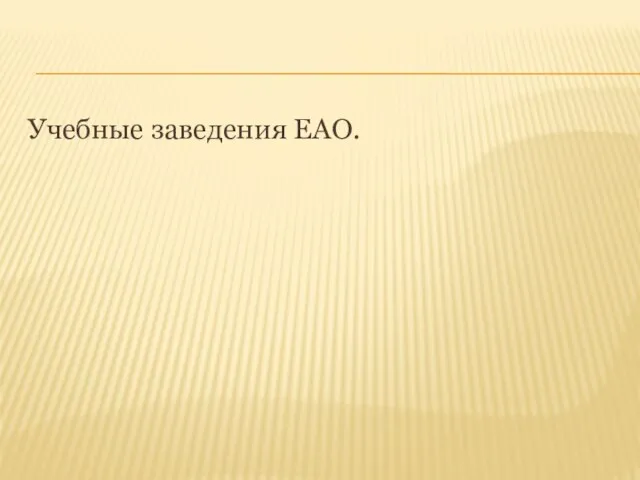 Учебные заведения ЕАО.