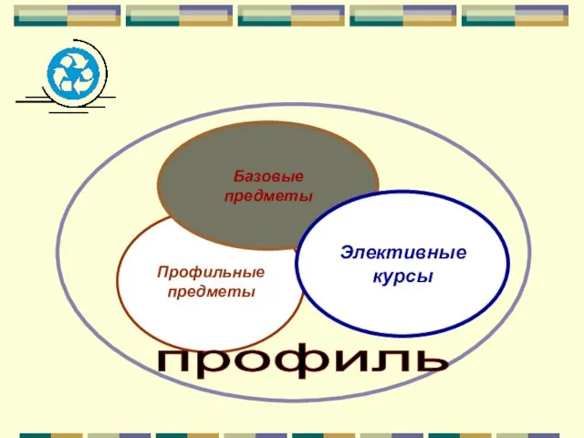 Профильные предметы Базовые предметы Элективные курсы профиль