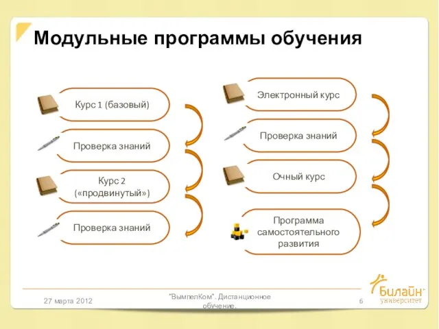 27 марта 2012 "ВымпелКом". Дистанционное обучение. Модульные программы обучения