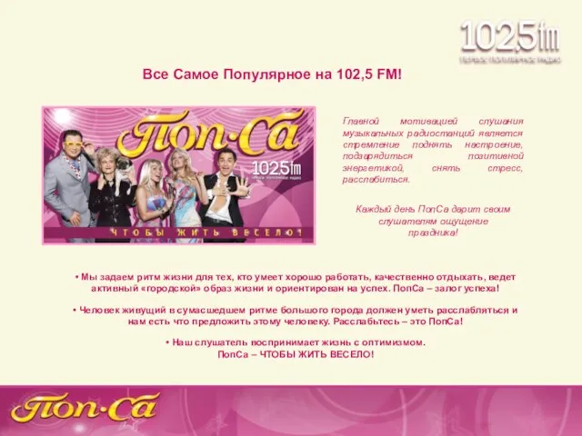 Все Самое Популярное на 102,5 FM! • Мы задаем ритм жизни для