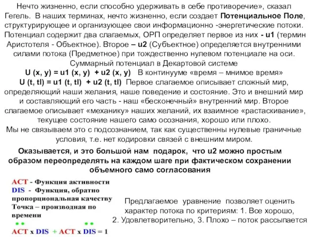 Нечто жизненно, если способно удерживать в себе противоречие», сказал Гегель. В наших