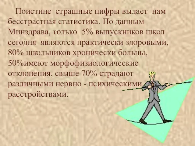 Поистине страшные цифры выдает нам бесстрастная статистика. По данным Минздрава, только 5%