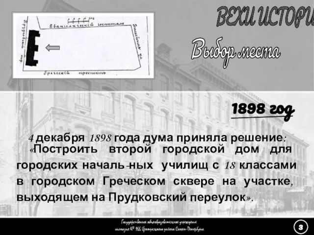 (3) Выбор места - 4 Выбор места 4 декабря 1898 года дума