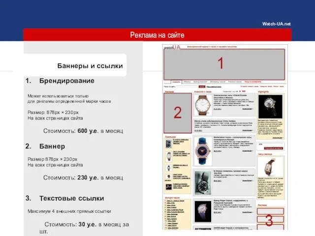 Реклама на сайте Баннеры и ссылки Брендирование Может использоваться только для рекламы