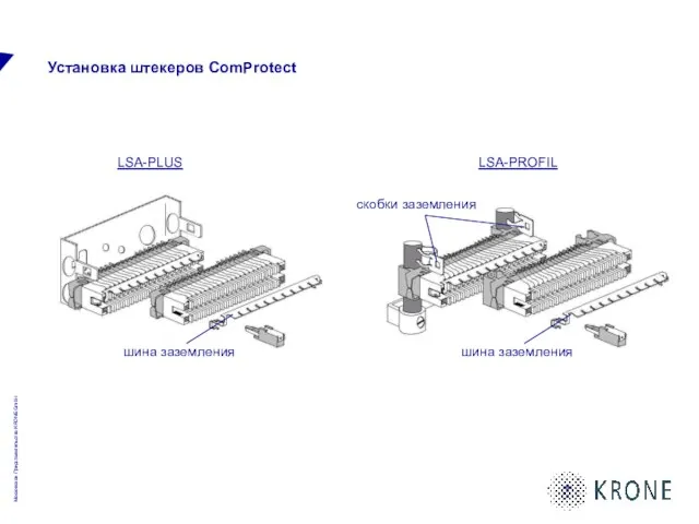 Установка штекеров ComProtect