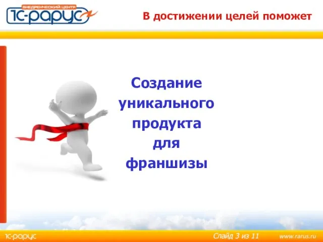 Создание уникального продукта для франшизы В достижении целей поможет