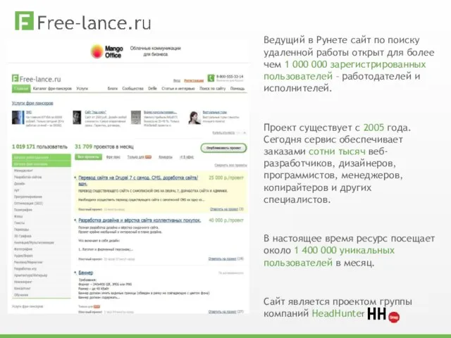 Ведущий в Рунете сайт по поиску удаленной работы открыт для более чем
