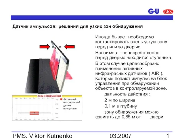 03.2007 PMS, Viktor Kutnenko Датчик импульсов: решения для узких зон обнаружения Иногда