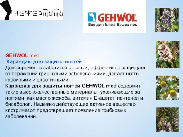 GEHWOL med. Карандаш для защиты ногтей Долговременно заботится о ногтях, эффективно защищает