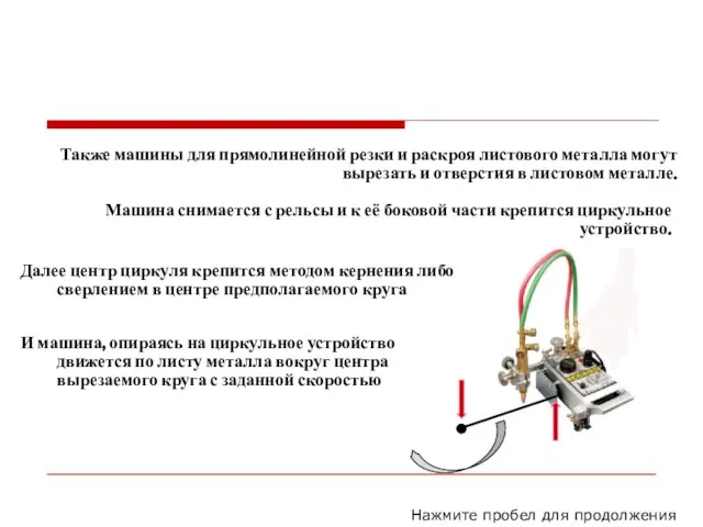 Нажмите пробел для продолжения Также машины для прямолинейной резки и раскроя листового