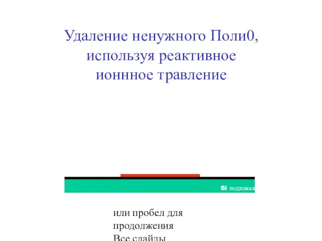 Нажмите кнопку мышки или пробел для продолжения Все слайды собственность Cronos Удаление