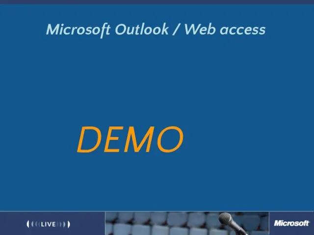 Microsoft Outlook / Web access DEMO