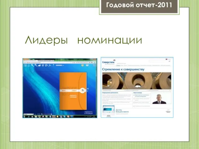 Лидеры номинации Годовой отчет-2011