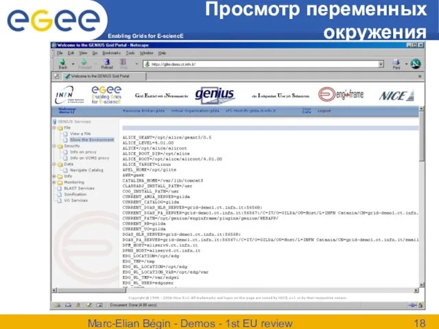 Marc-Elian Bégin - Demos - 1st EU review Просмотр переменных окружения