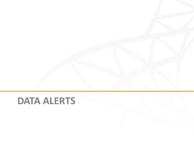 DATA ALERTS