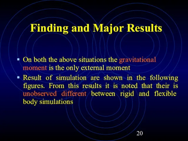 On both the above situations the gravitational moment is the only external