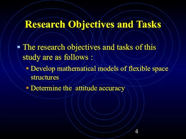 The research objectives and tasks of this study are as follows :