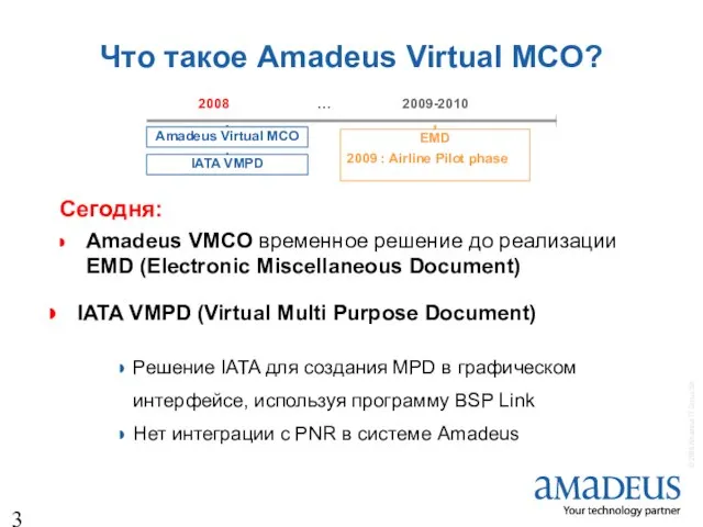 Что такое Amadeus Virtual MCO? Сегодня: Amadeus VMCO временное решение до реализации