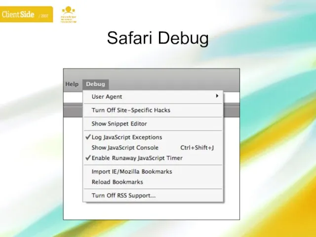 Safari Debug