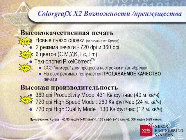 Высококачественная печать Новые пьезоголовки (отличные от Xpress) 2 режима печати - 720