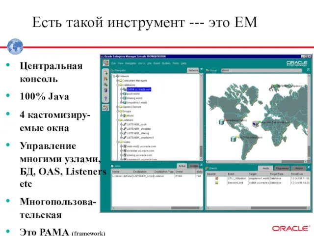 Есть такой инструмент --- это ЕМ Центральная консоль 100% Java 4 кастомизиру-емые