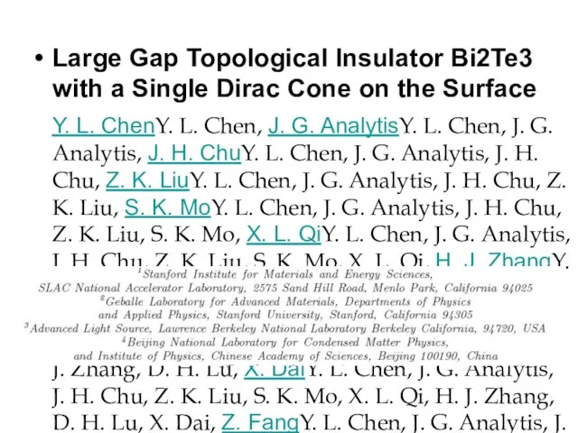 Large Gap Topological Insulator Bi2Te3 with a Single Dirac Cone on the