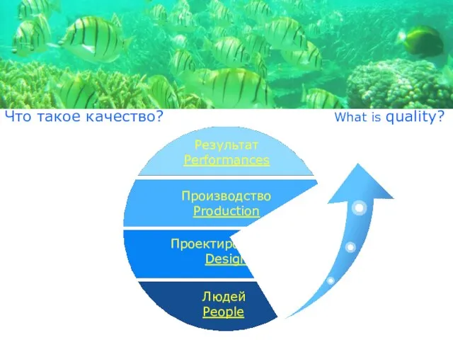 Что такое качество? What is quality? Производство Production Проектирование Design Результат Performances Людей People