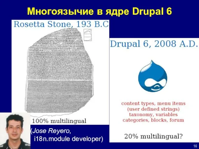 Многоязычие в ядре Drupal 6 (Jose Reyero, i18n.module developer)