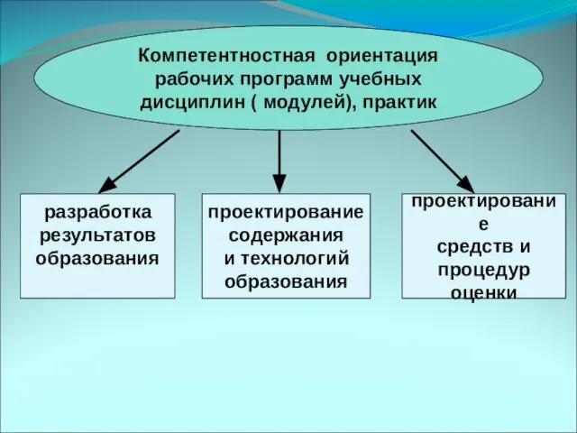 Компетентностная ориентация рабочих программ учебных дисциплин ( модулей), практик Компетентностная ориентация рабочих