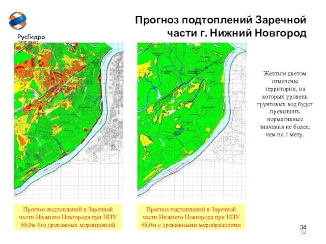 Прогноз подтоплений Заречной части г. Нижний Новгород Прогноз подтоплений в Заречной части