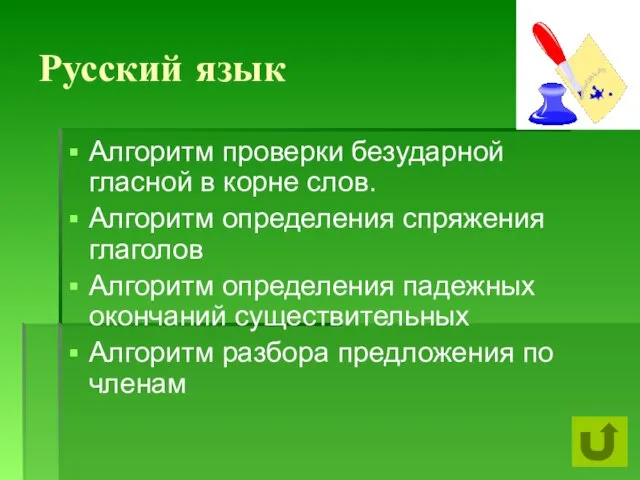 Русский язык Алгоритм проверки безударной гласной в корне слов. Алгоритм определения спряжения