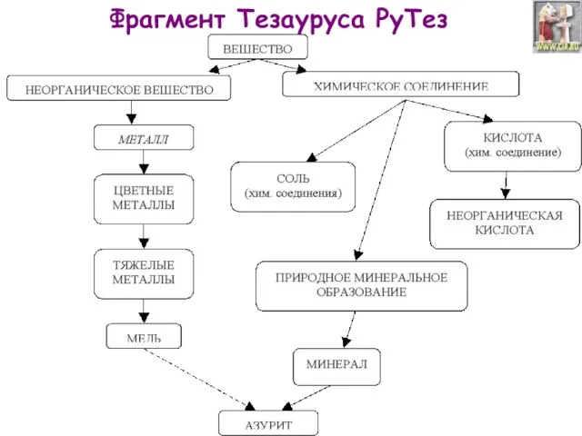 Фрагмент Тезауруса РуТез