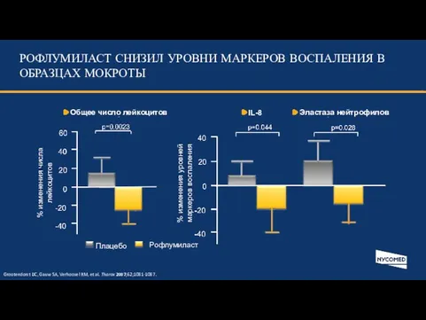 Grootendorst DC, Gauw SA, Verhoosel RM, et al. Thorax 2007;62;1081-1087. РОФЛУМИЛАСТ СНИЗИЛ