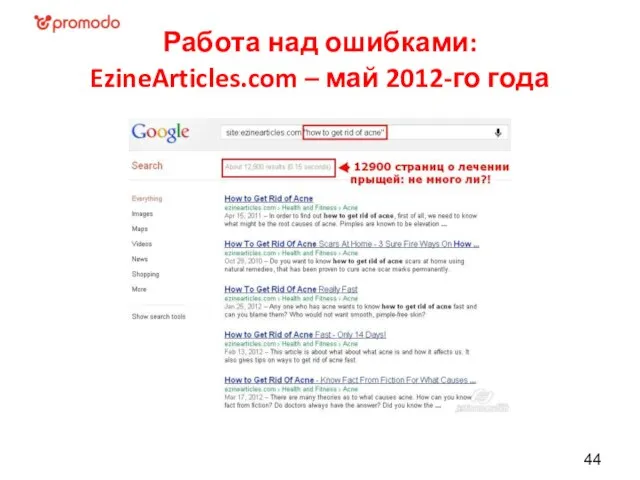 Работа над ошибками: EzineArticles.com – май 2012-го года