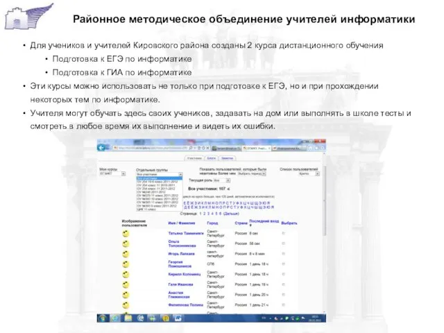 Для учеников и учителей Кировского района созданы 2 курса дистанционного обучения Подготовка