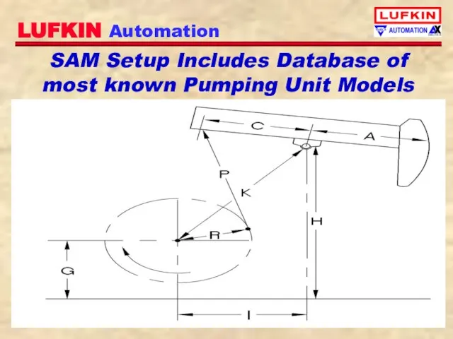 SAM Setup Includes Database of most known Pumping Unit Models