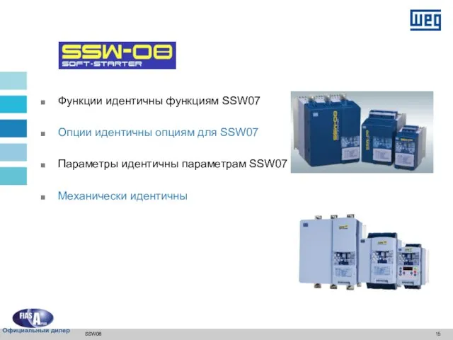 SSW08 Функции идентичны функциям SSW07 Опции идентичны опциям для SSW07 Параметры идентичны параметрам SSW07 Механически идентичны