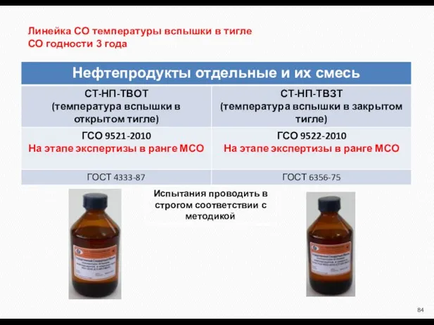 Линейка СО температуры вспышки в тигле СО годности 3 года