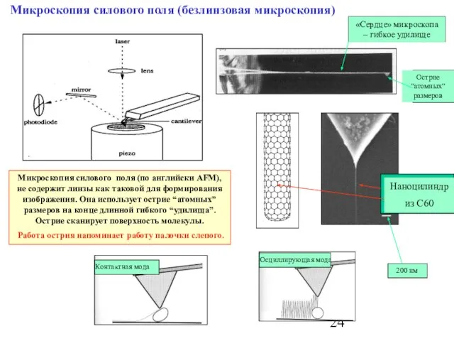 Микроскопия силового поля (безлинзовая микроскопия) Микроскопия силового поля (по английски AFM), не