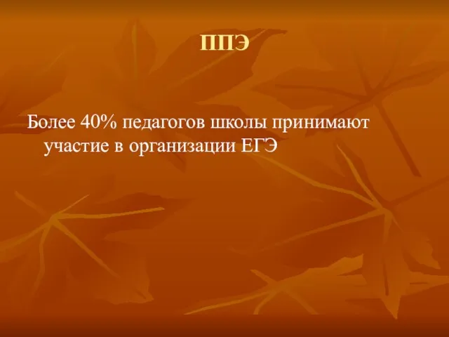 ППЭ Более 40% педагогов школы принимают участие в организации ЕГЭ