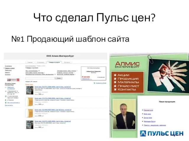 Что сделал Пульс цен? №1 Продающий шаблон сайта