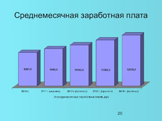 Среднемесячная заработная плата