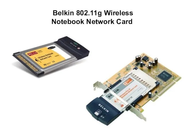 Belkin 802.11g Wireless Notebook Network Card