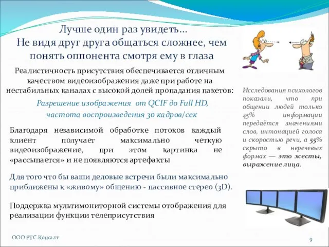 Лучше один раз увидеть… Не видя друг друга общаться сложнее, чем понять