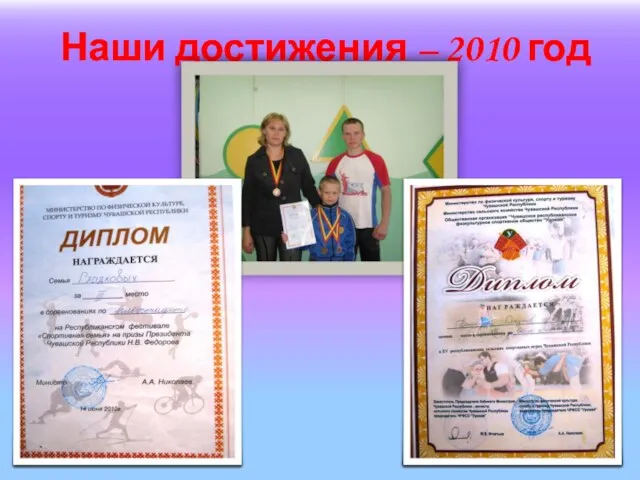 Наши достижения – 2010 год