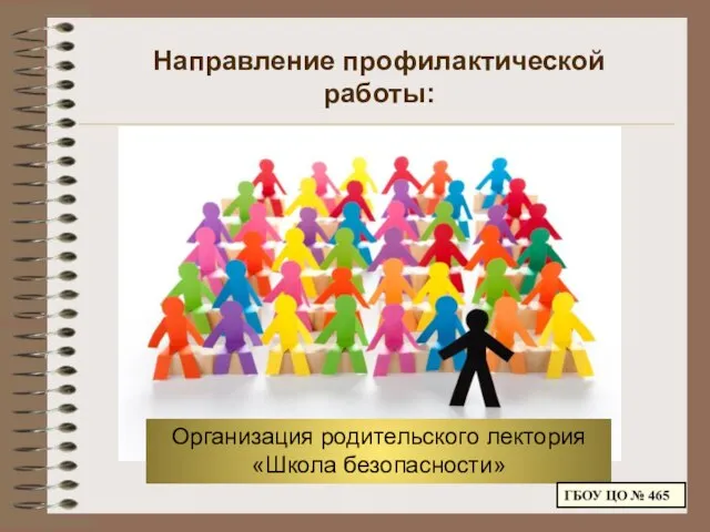 Направление профилактической работы: Организация родительского лектория «Школа безопасности»