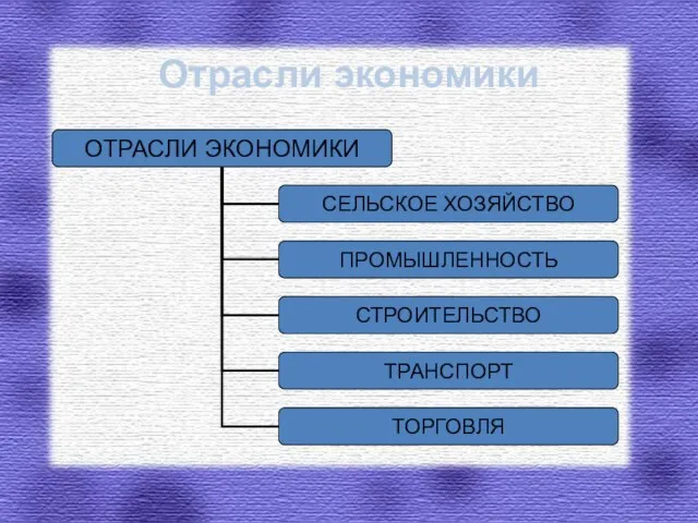 Отрасли экономики